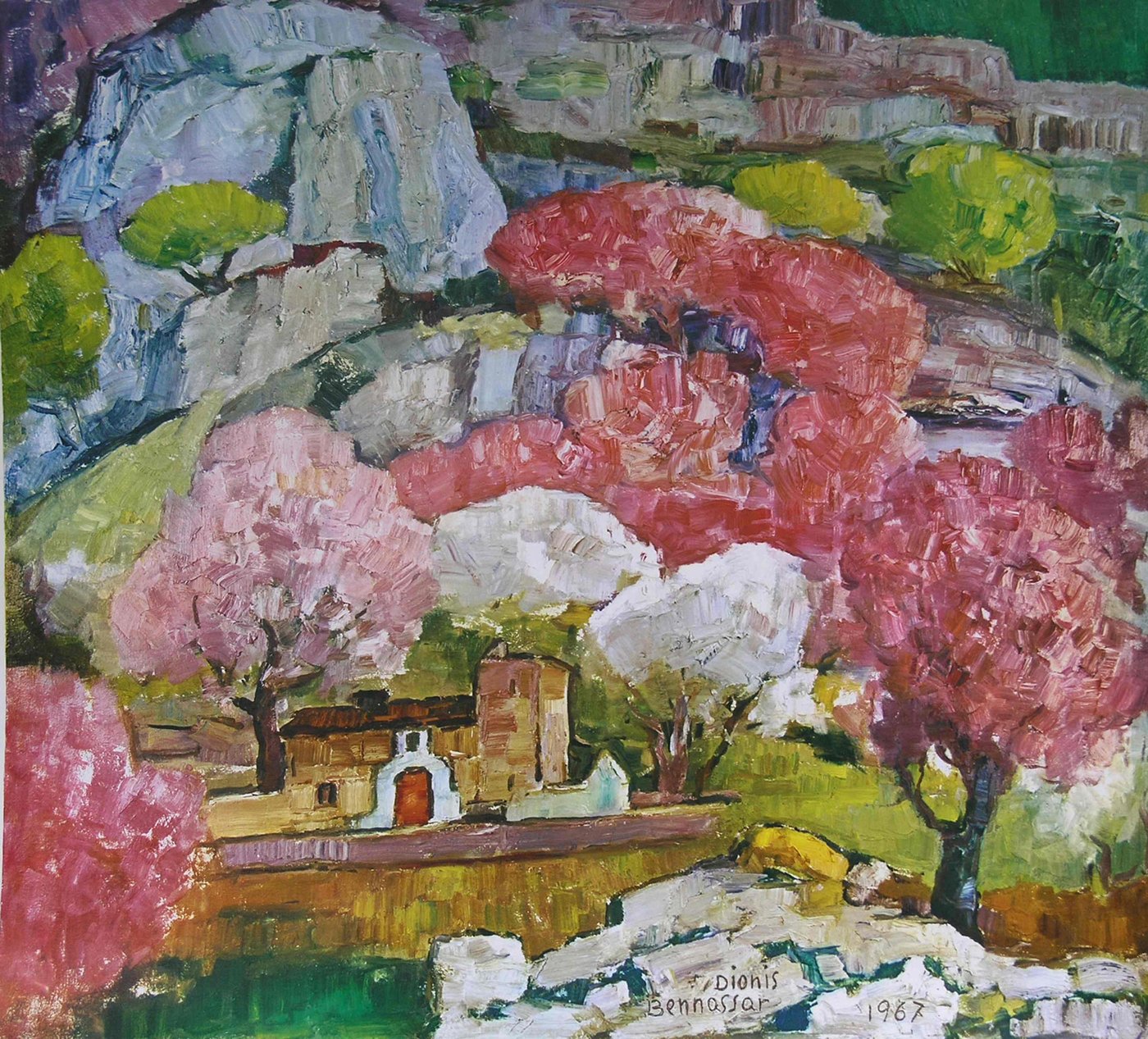 Dionís Bennàssar, almond blossom near Pollença, 1967