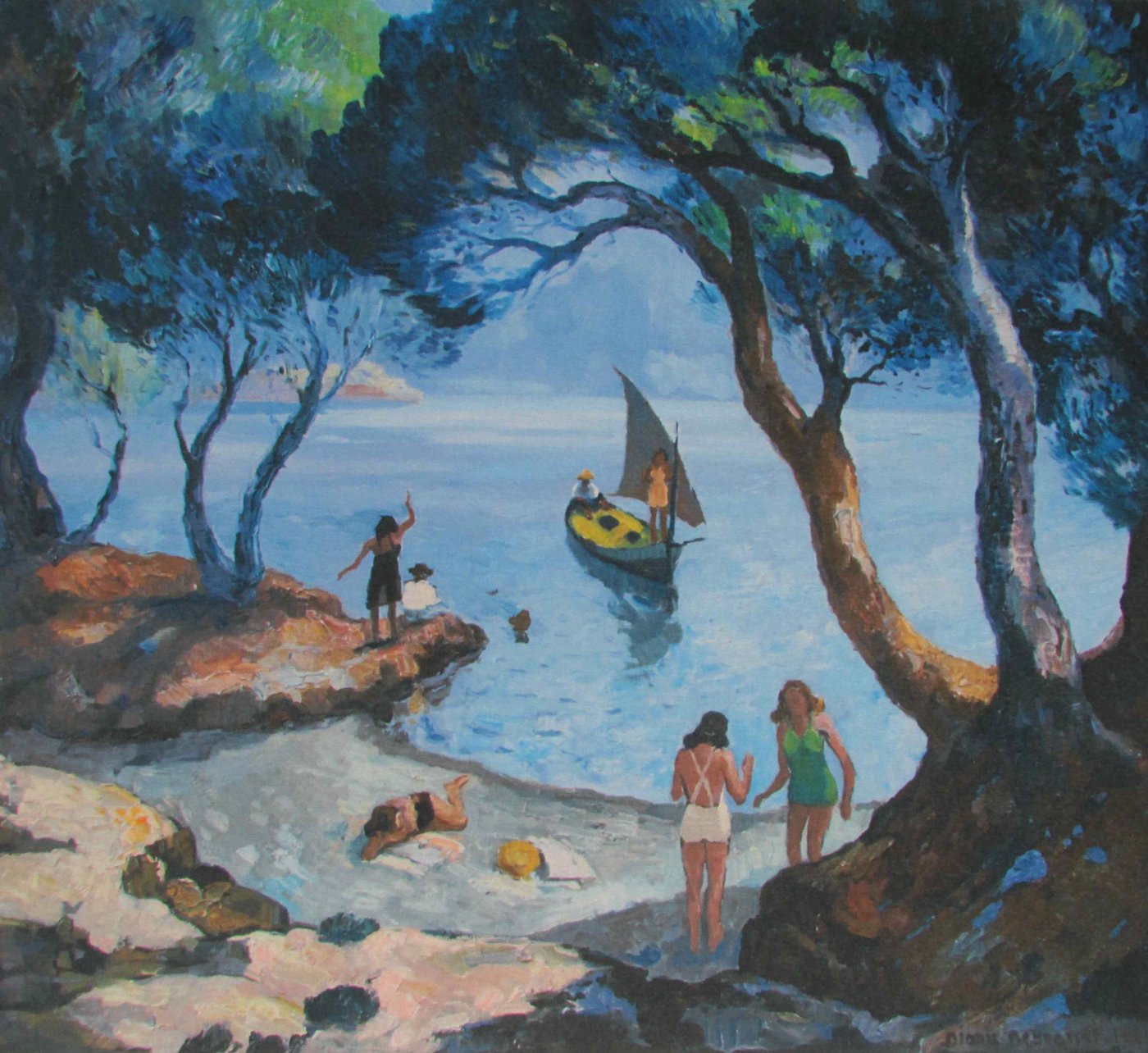 Dionís Bennàssar, bathers at Formentor